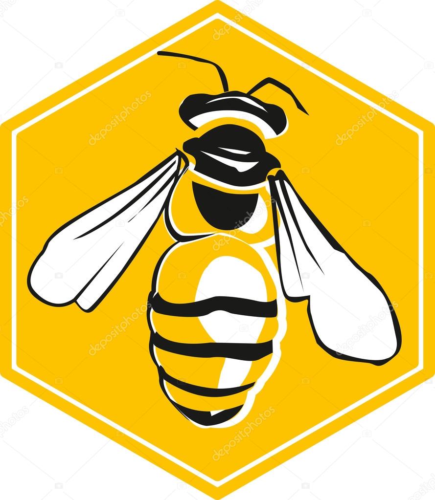 depositphotos 86701994 stock illustration vector bee and honeycomb