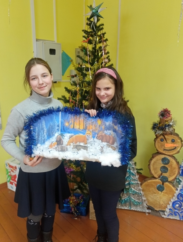 2211сsSai. Большое Озеро Зимний коллаж В снежном царстве морозном государстве 12