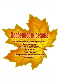 Риски в осенний период