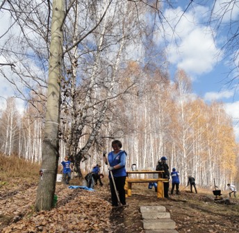 Уборка на часовне
